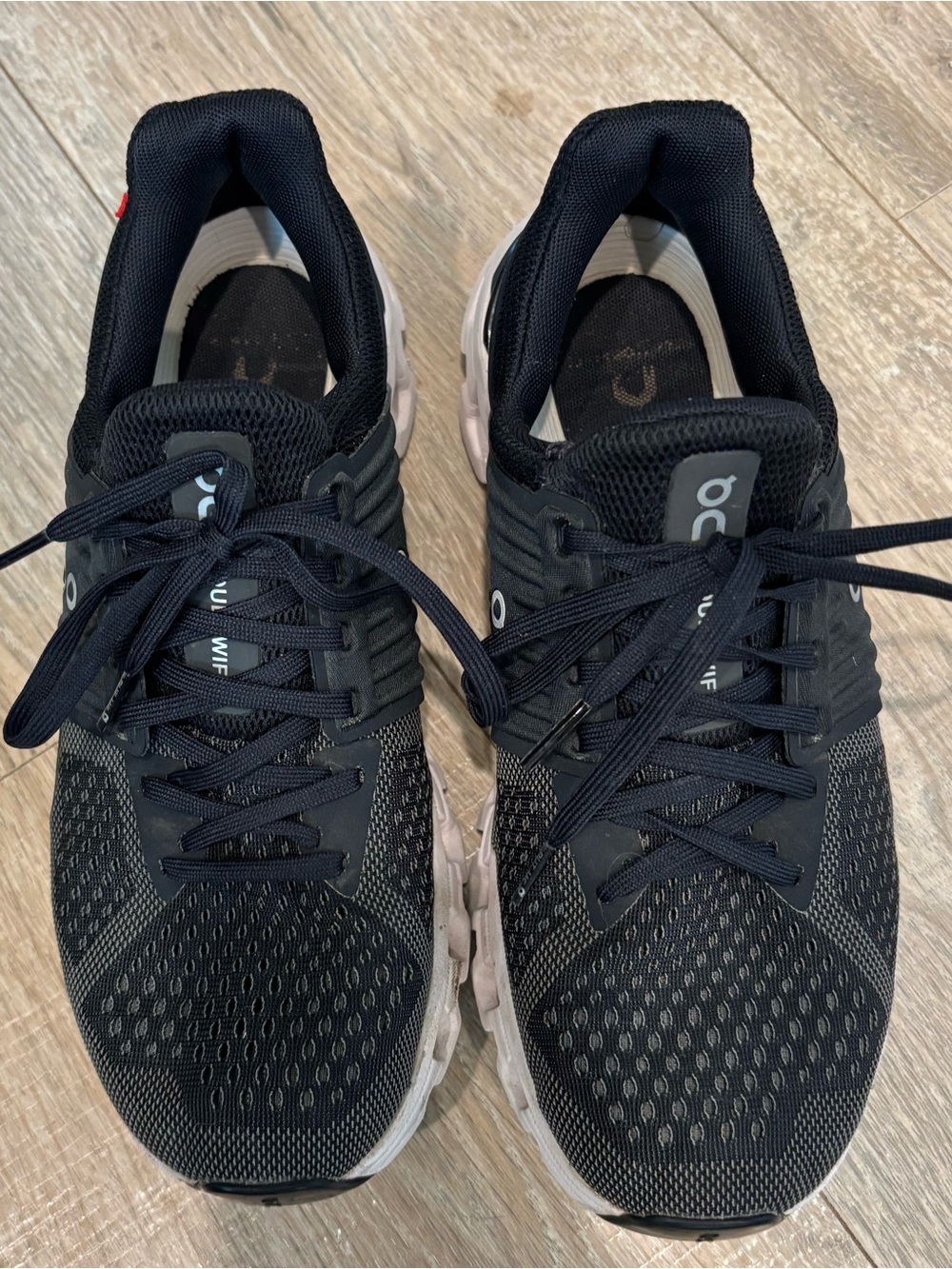 On Cloud Running Black Athletic Sneakers